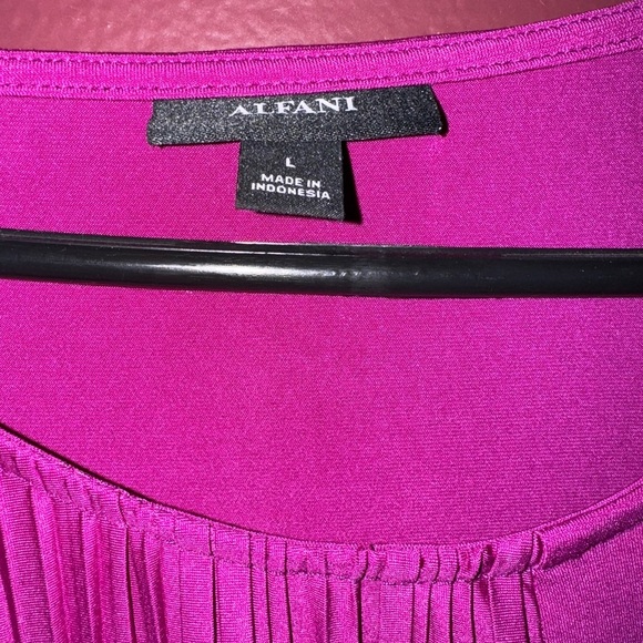 ALFANI Size L - Large blouse - side tie - bright pink - Picture 2 of 5